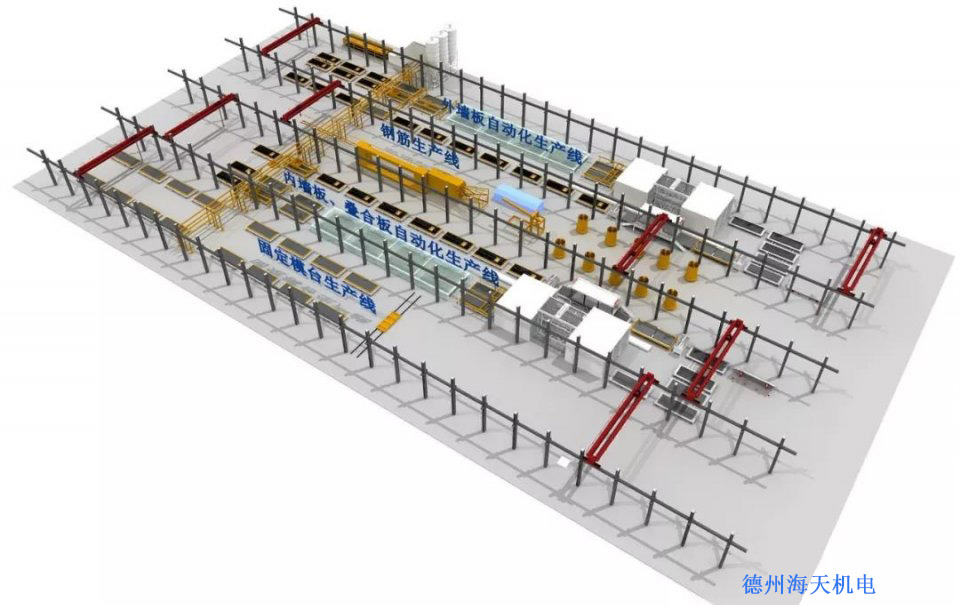 PC構件生產(chǎn)線如何布局？海天帶您全方位解讀6種典型布局
