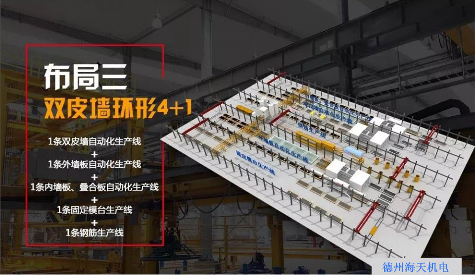 PC構件生產(chǎn)線如何布局？海天帶您全方位解讀6種典型布局